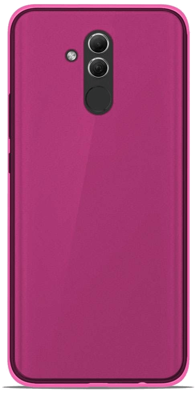 Coque silicone unie compatible Givré Rose Huawei Mate 20 Lite
