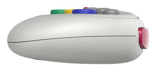 Mando inalámbrico de 8 botones 8bitdo, Blanco/Blanco compatible con Switch, Sega Genesis mini & Mega Drive mini