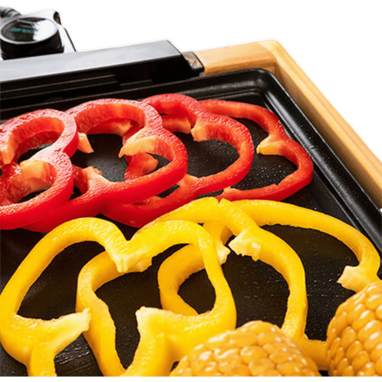 Plancha Électrique Cecotec Tasty&Grill 2000 Bamboo – 2000W, Structure Bambou - vue 3