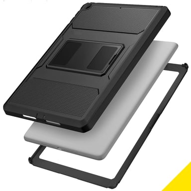 Accezz Coque Rugged Back pour Apple iPad 6 (2018) 9.7 pouces / iPad 5 (2017) 9.7 pouces - Noir