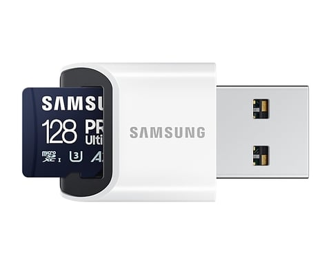 TARJETA DE MEMORIA SAMSUNG 128 GB MICRO-SD PRO Ultimate con lector USB Clase 10 / MB-MY128SB/WW