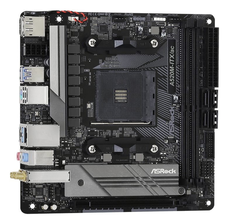 Asrock A520M ITXac Emplacement AM4 micro ATX Neuf - vue 2