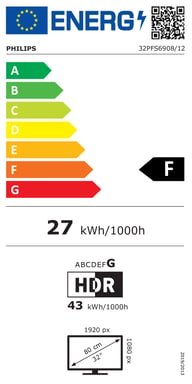 Philips LED 32PFS6908 Téléviseur Ambilight Full HD