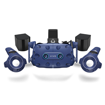 HTC VIVE Pro Eye Casco di visualizzazione dedicato Nero, Blu