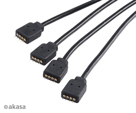 Akasa AK-CBLD04-50BK pièce et accessoire pour systèmes de refroidissement d'ordinateurs Rallonge