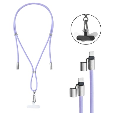 Intenso Handykette als Lade- + Datenkabel USB-C bis 1,65m lila cable USB USB C Púrpura