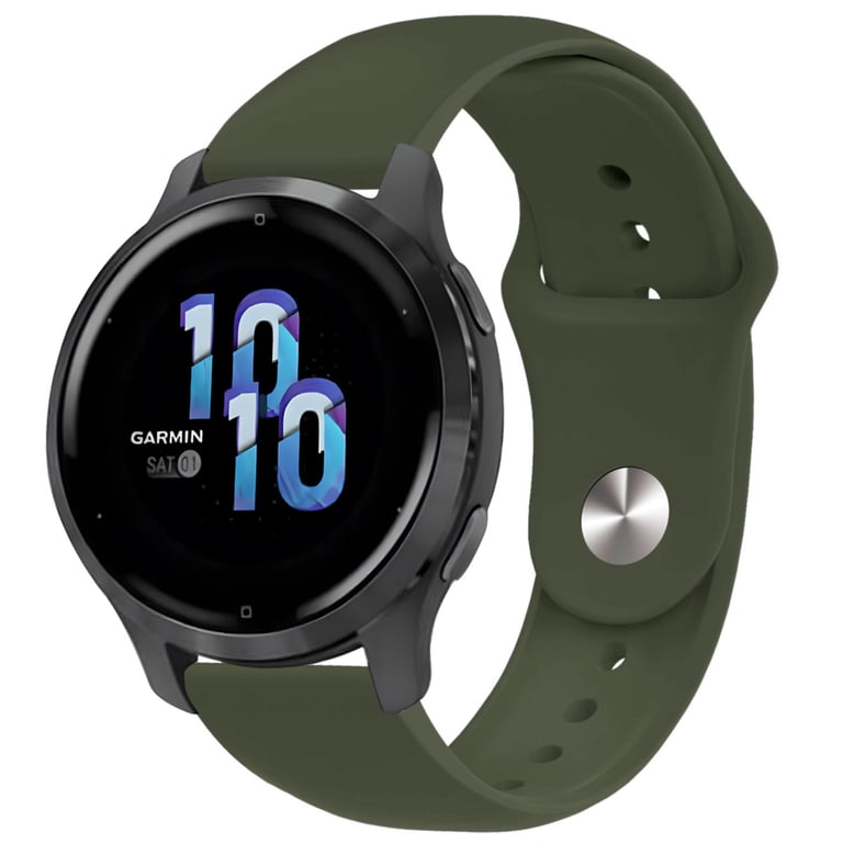 imoshion Bracelet sport en silicone - Connexion universelle 22 mm - Olive Green - Neuf
