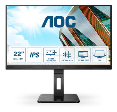 AOC P2 22P2Q LED display 54,6 cm (21.5'') 1920 x 1080 pixels Full HD Noir