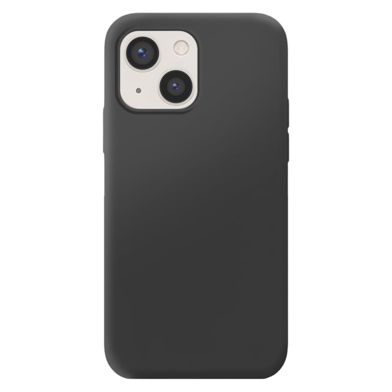 MOXIE Coque pour iPhone 13 Edition Color Skin en TPU avec Int&eacute;rieur Doux Noir