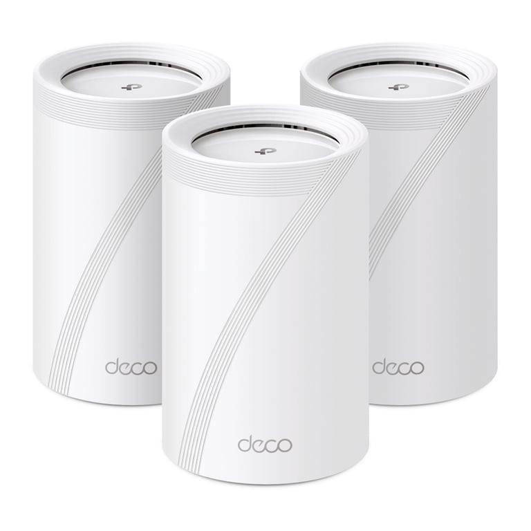 TP-Link Deco BE65 Tri-bande (2,4 GHz / 5 GHz / 6 GHz) Wi-Fi 7 (802.11be) Blanc 4 Interne - Neuf