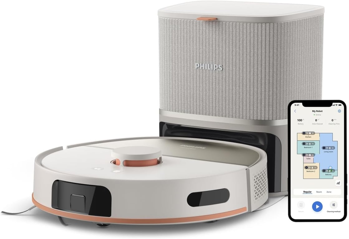 Aspirateur robot laveur 10 000 Pa autonomie 200 min Neuf - vue 3