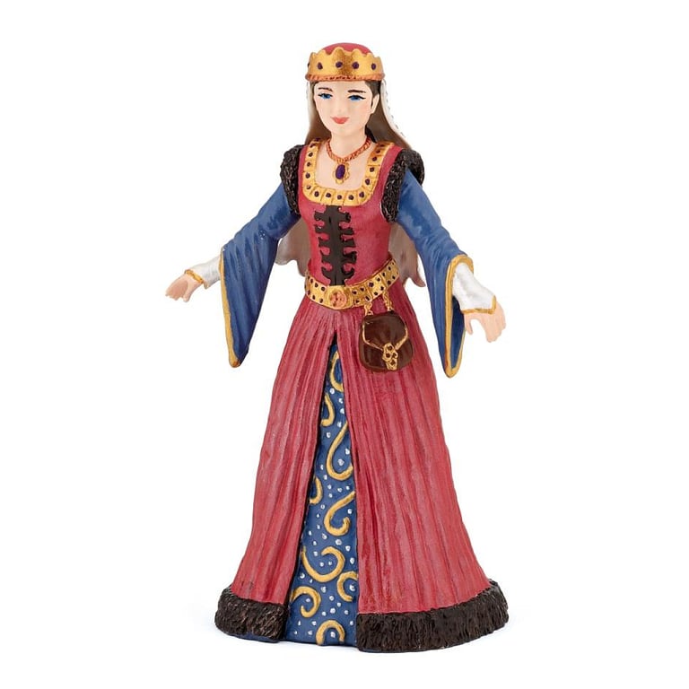Reine Médiévale Papo Figurine de Collection Détails Éblouissants Neuf