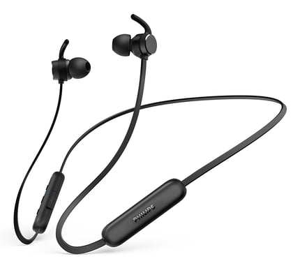 Philips 1000 series TAE1209BK/00 écouteur/casque Sans fil Ecouteurs, Minerve Appels/Musique/Sport/Au quotidien Bluetooth Noir