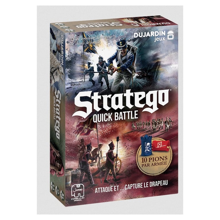Stratego Quick Battle Jeu de société DUJARDIN Préparez vous à des batailles rapides et intenses avec Stratego Quick Battle ! - vue 2