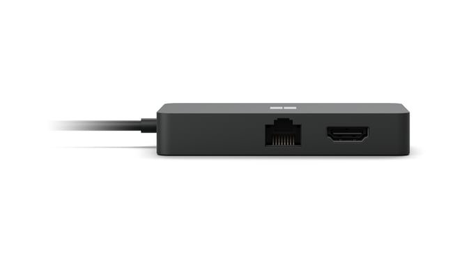 Microsoft Surface USB-C Travel Hub Avec fil USB 3.2 Gen 2 (3.1 Gen 2) Type-C Noir