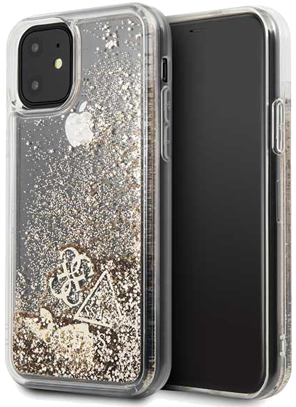 Étui Guess pour iPhone 11 or Glitter Charms