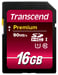 Transcend 16GB SDHC Classe 10 UHS-I 16GB NAND Classe 10