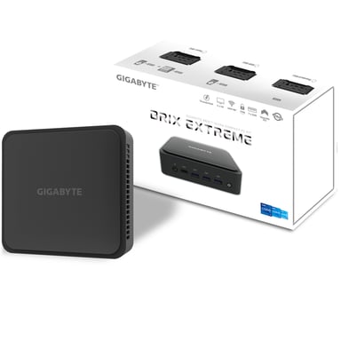 GIGABYTE GB-BEI3H-1220 barebone PC/ poste de travail Noir i3-1220P 1,8 GHz Haut-parleurs intégrés