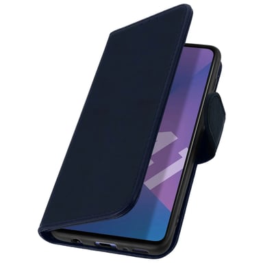 Étui pour Samsung Galaxy A41 Housse Intégrale Porte-carte Fonction Support Bleu