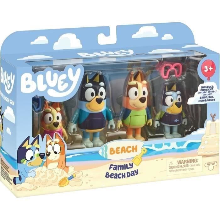 Famille Plage 4 figurines Bluey - vue 5
