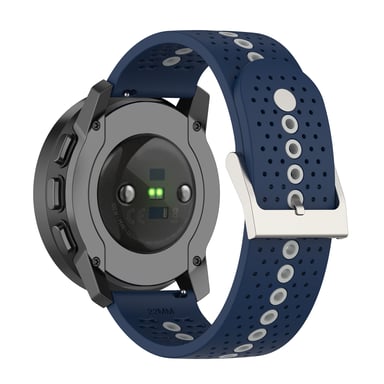 Cinturino colorato da 22 mm per orologio Suunto Race S Blue + Grey