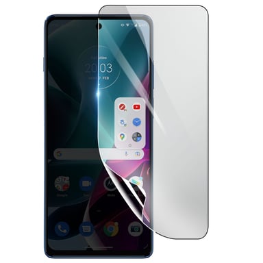 3mk Protector de pantalla de hidrogel antigolpes y antiarañazos para Motorola Moto G200 5G Transparente