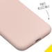 Accezz Coque Liquid Silicone pour Apple iPhone SE (2022 / 2020) / 8 / 7 - Rose