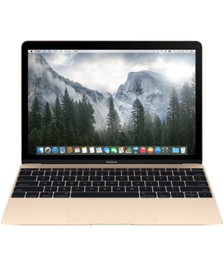 Apple MacBook Intel® Core™ M Ordinateur portable 30,5 cm (12'') 2K Ultra HD 8 Go LPDDR3-SDRAM 512 Go SSD Wi-Fi 5 (802.11ac) Mac OS X 10.10 Yosemite Or