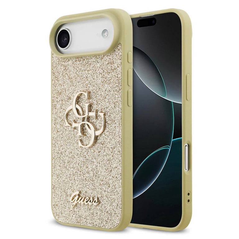 Guess Coque 4G Metal Logo Glitter pour Apple iPhone Air