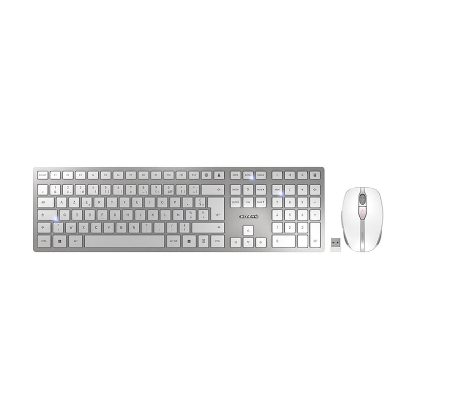 CHERRY DW 9100 SLIM clavier incluse Universel RF sans fil + Bluetooth AZERTY Français Neuf