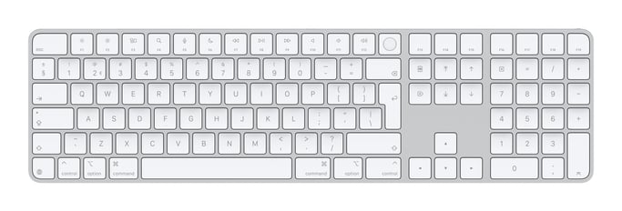 Apple Magic clavier Universel USB + Bluetooth QWERTY Néerlandais Blanc