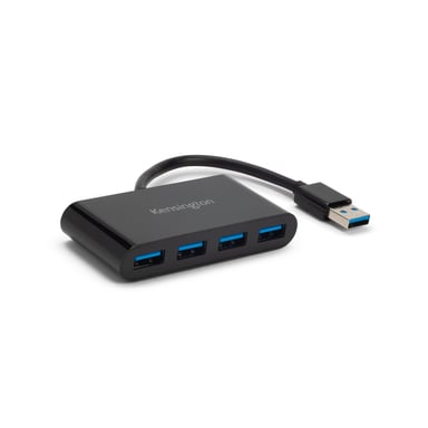Kensington Hub USB 3.0 de cuatro puertos UH4000: negro