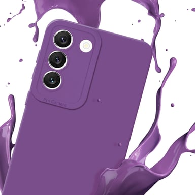 Coque pour Samsung Galaxy S22 en FLUID VIOLET MAT Housse de protection Étui en silicone TPU flexible