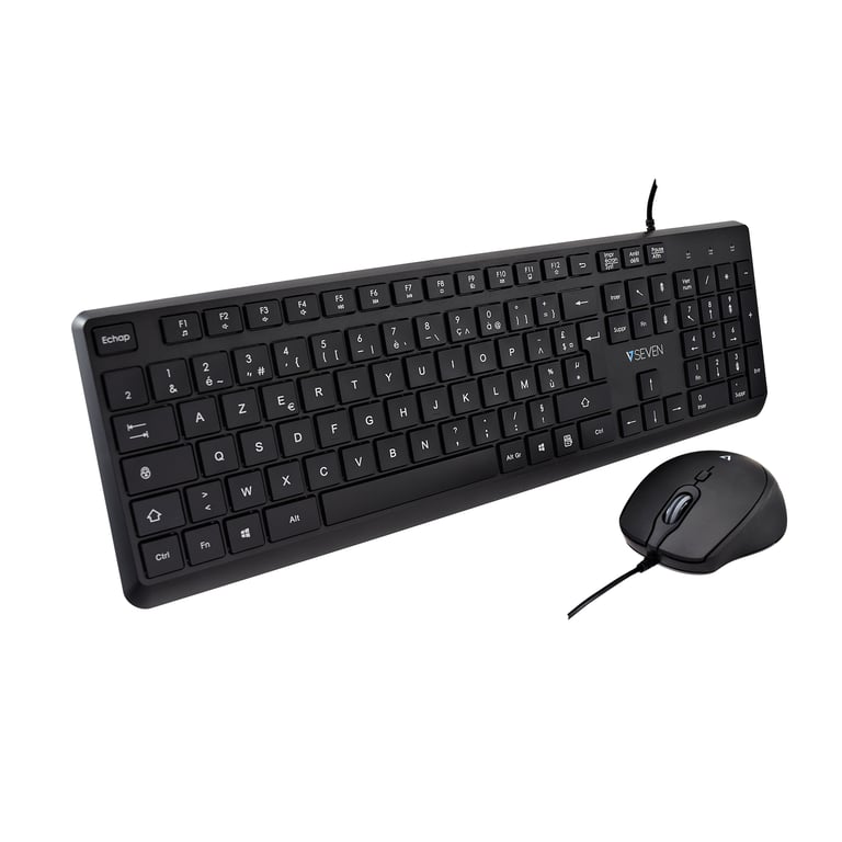 V7 Ensemble clavier et souris USB CKU350ES – Configuration ES - Neuf