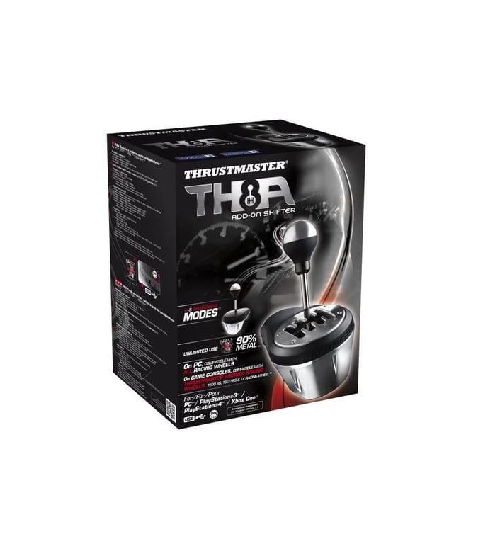 Thrustmaster TH8A Negro, Metalizado USB 2.0 Analógico Especial PC, Playstation 3, PlayStation 4, Xbox One