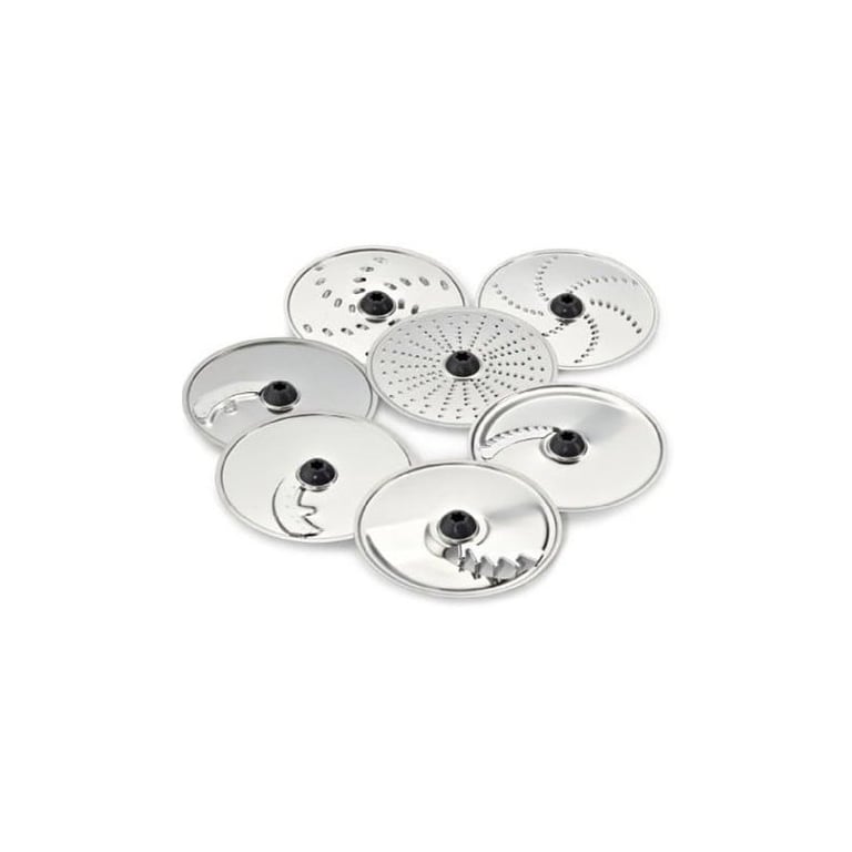 Râpe éminceur KENWOOD AT340 Double cheminée avec gobelet doseur 7 disques en acier inoxydable - vue 4