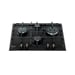 Hotpoint PCN640TANR Placa de cocción empotrable 59 cm Gas 4 fuegos Antracita