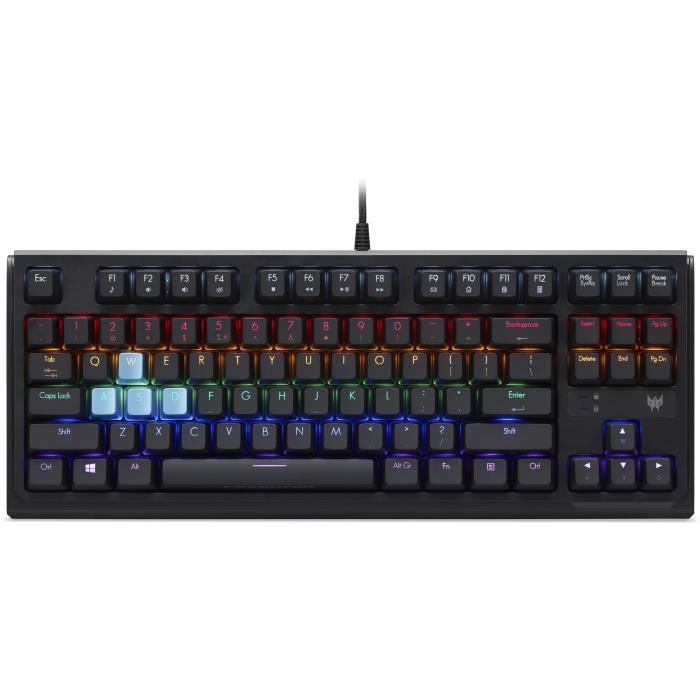 Clavier gamer mécanique RGB ACER PREDATOR Aethon 301 TKL Rétroéclairage LED - vue 2