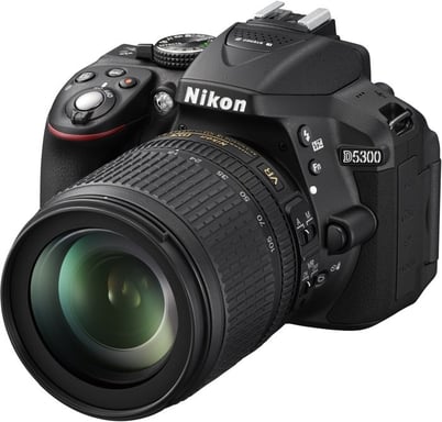 Nikon D5300 + AF-S DX NIKKOR 18-105mm Juego de cámara SLR 24,2 MP CMOS 6000 x 4000 Pixeles Negro