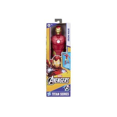 Action figure Hasbro Marvel Avengers Titan Series Iron Man 29 cm Rosso e Oro