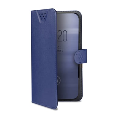 Celly Wally One XXL funda para teléfono móvil 14 cm (5.5'') Libro Azul