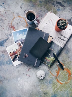 Porte-cartes saffiano, Minuit noir