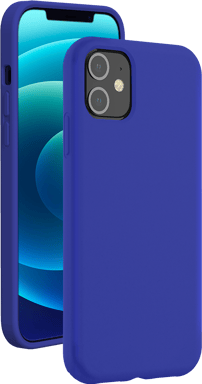 Funda de silicona azul SoftTouch para iPhone 12 / 12 Pro Bigben