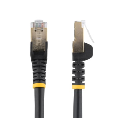 StarTech.com Cable de 3m de Red Ethernet RJ45 Cat6a Blindado STP - Cable sin Enganche Snagless - Negro