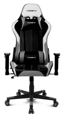 DRIFT DR175 Sedile da gioco universale Sedile imbottito Nero, Grigio, Bianco