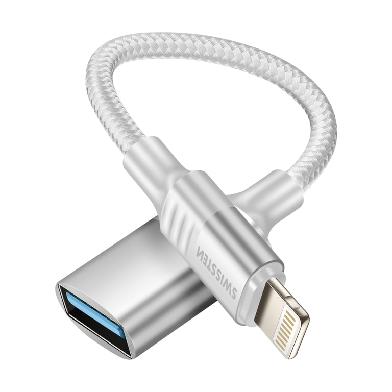Adaptateur OTG iPhone Lightning Mâle vers USB Femelle Neuf