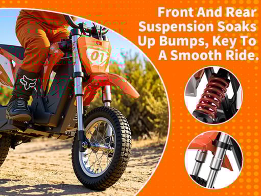 HillMiles MileRocket 1 Moto de cross eléctrica para niños, batería de 36 V y 4 Ah