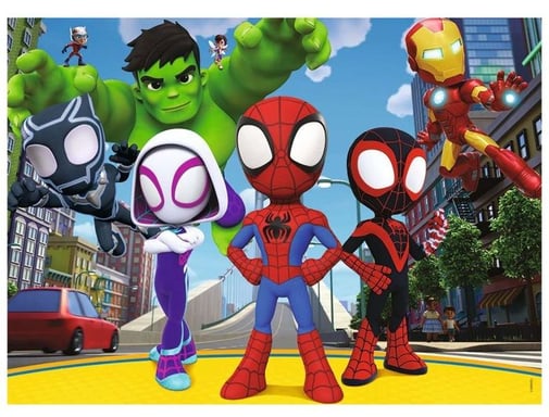 Puzzle de 45 pièces Spidey et ses amis pour enfants