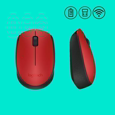 Logitech M171 Red-K Mouse ambidestro RF senza fili ottico 1000 DPI