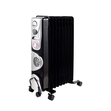 Ardes AR4R09BTTE aparato de calefacción Interior Negro, Plata 2400 W Calefacción eléctrica de aceite